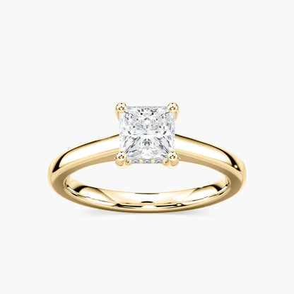 Stefania Hidden Halo Solitaire Engagement Ring