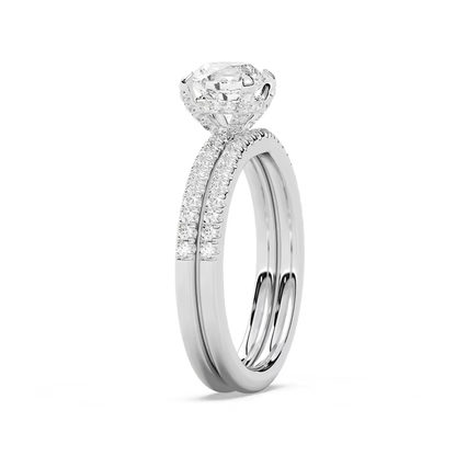 Greer Petite Dome Wedding Set