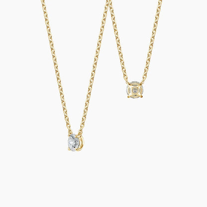 Perfect Solitaire Diamond Pendant  in 18K Gold