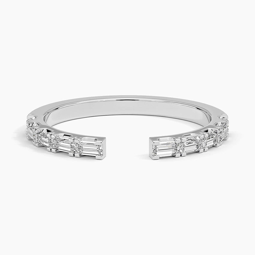 Emma Baguette Diamond Open Ring