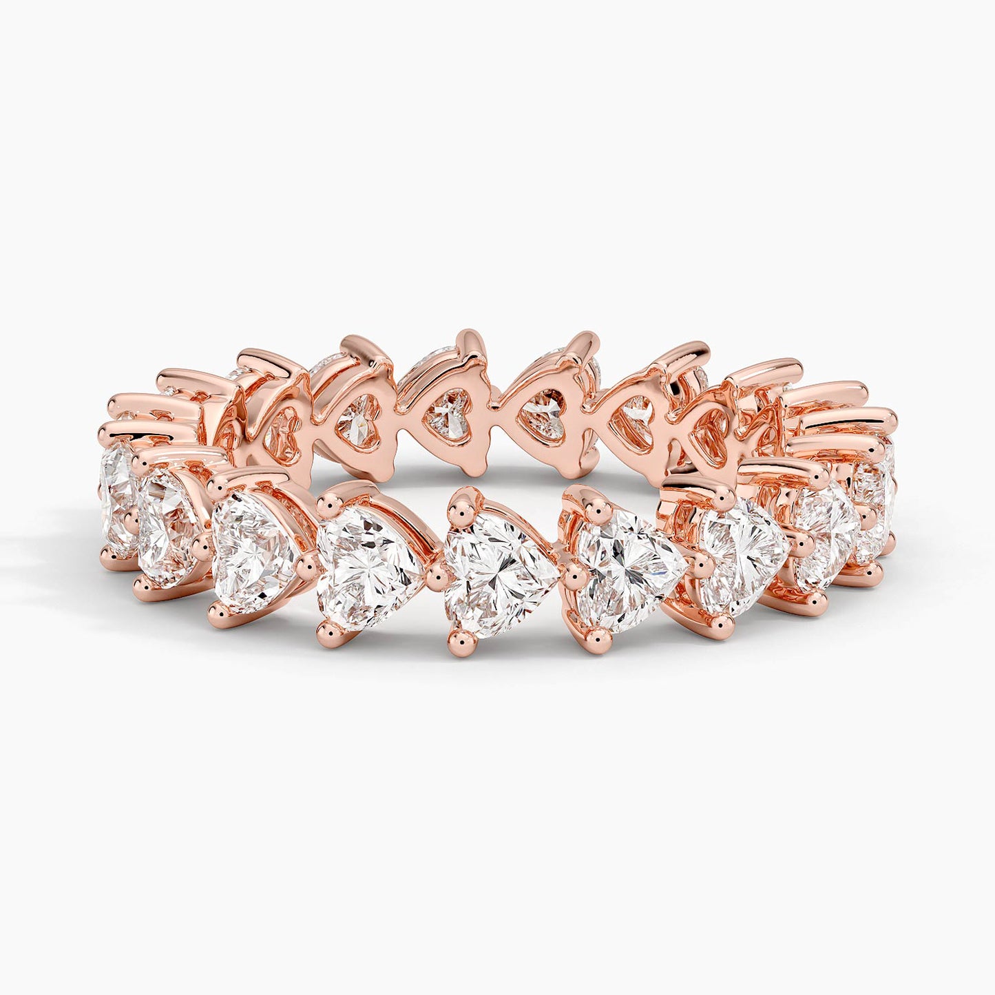 Heart Shaped Eternity Lab Diamond Ring (2 ct. tw.)