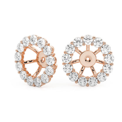 Halo Jackets for 1 1/2 ct. tw. Round Studs
