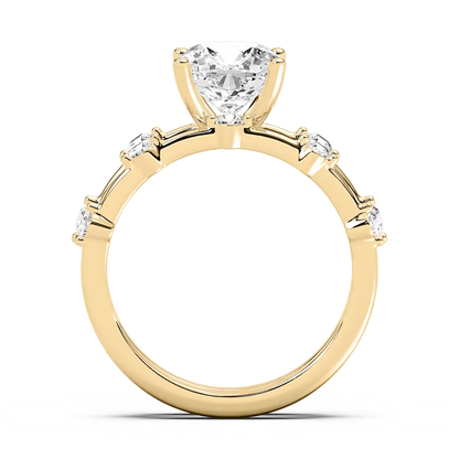 Mila Cushion Cut Wedding Set