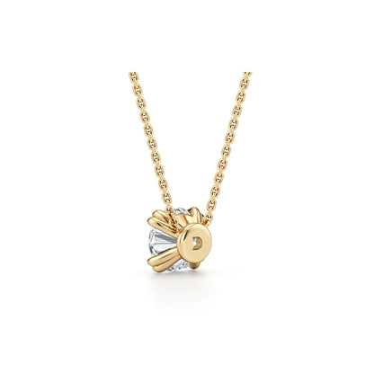 Elle Round Brilliant Pendant