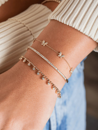 Twily Diamond Bangle 14K