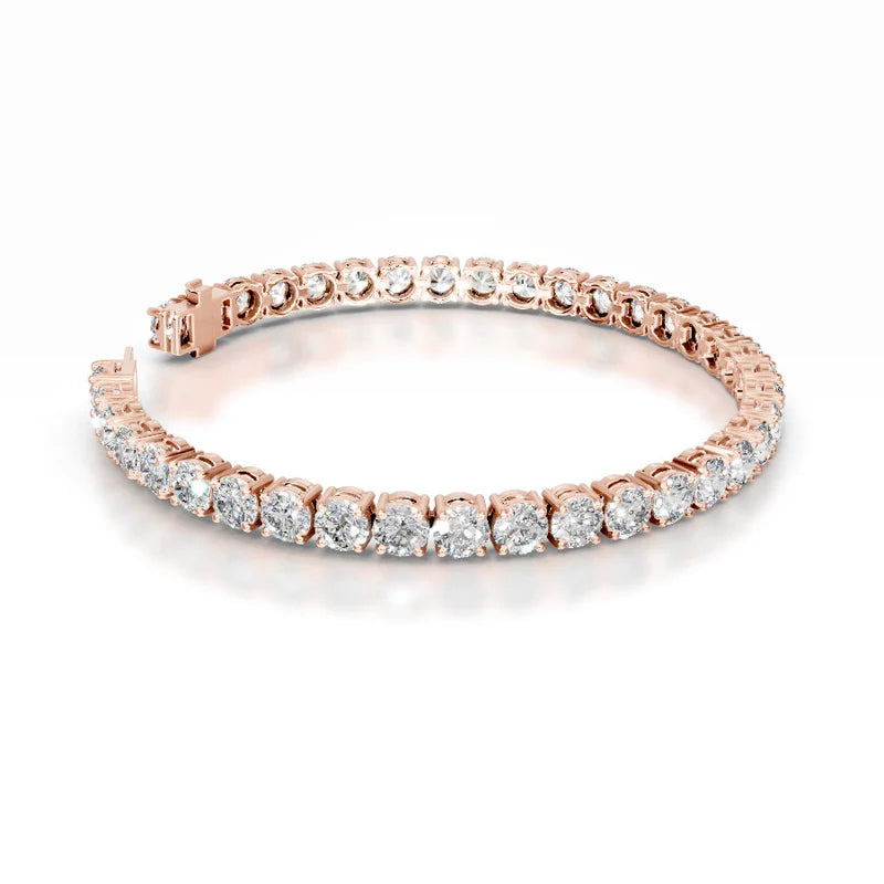 Annabelle Round Tennis Lab Grown Diamond Bracelet - 14K Gold