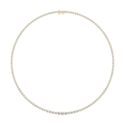 Riviera Round Diamond Tennis Necklace