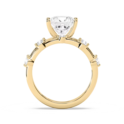 Mila Princess Cut Wedding Set