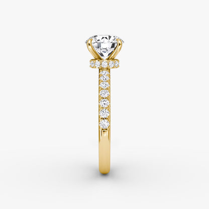 The Hidden Halo 2 Carat Round Brilliant White Gold Engagement Ring