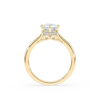 Ariel Hidden Halo Engagement Ring