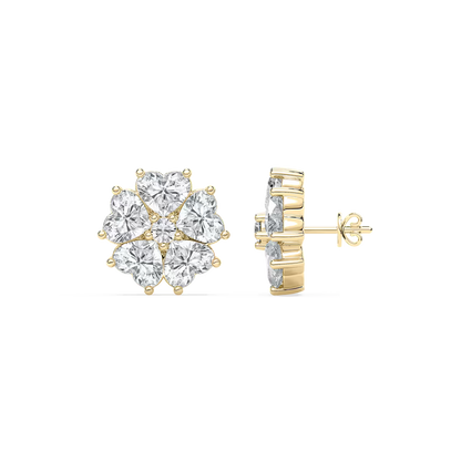 Lucky Heart Stud Earrings