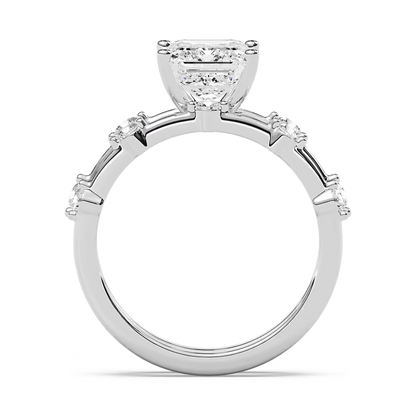Mila Emerald Cut Wedding Set