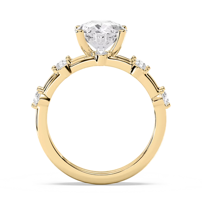 Mila Pear Cut Wedding Set