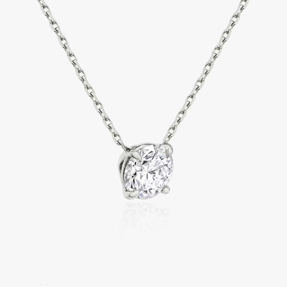 1 Carat Round Solitaire Necklace