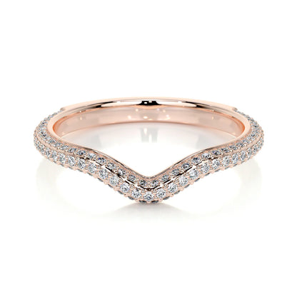 Ana Lab Grown Curved Wedding Ring