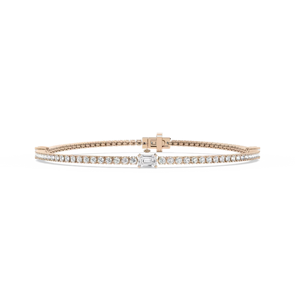 3 Station Tennis Bracelet