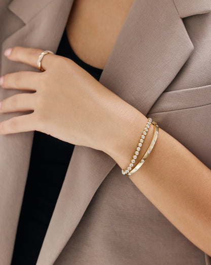 Inlay Diamond Bangle