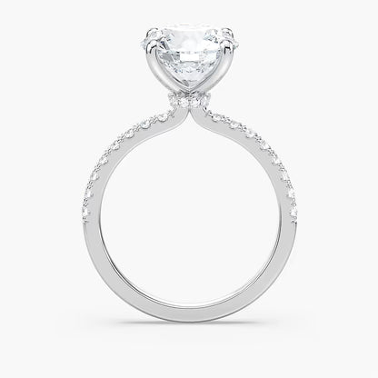 Classic Round Hidden Halo Ring