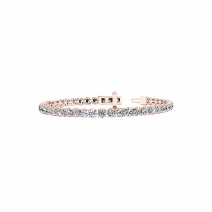 10 Carat Lab Grown Round Cut Diamond Tennis Bracelet