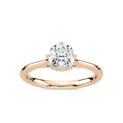 Ariel Hidden Halo Engagement Ring