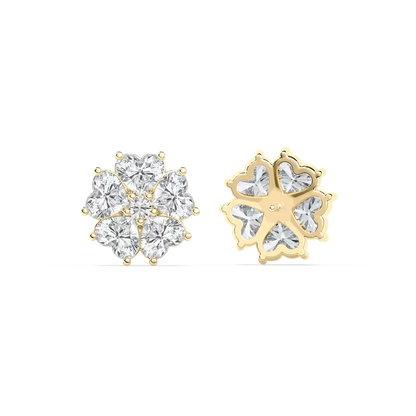 Lucky Heart Stud Earrings