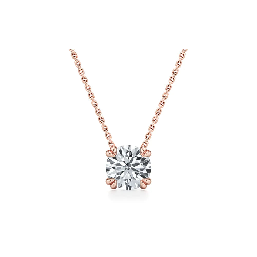 Elle Round Brilliant Pendant