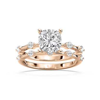 Mila Cushion Cut Wedding Set
