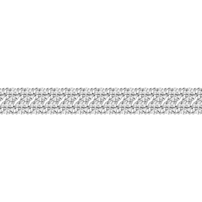 Classic Double Row Diamond Tennis Bracelet