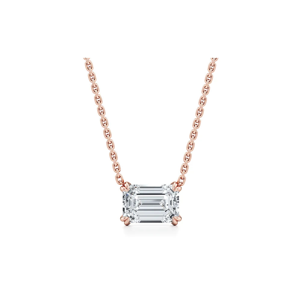 Elle Lab Diamond Emerald Pendant