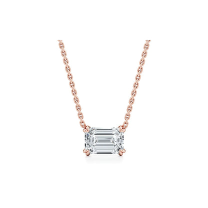 Elle Lab Diamond Emerald Pendant