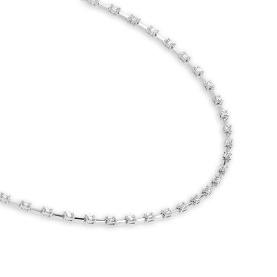 10 ct. tw. Round Dash Station Necklace