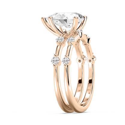 Mila Pear Cut Wedding Set