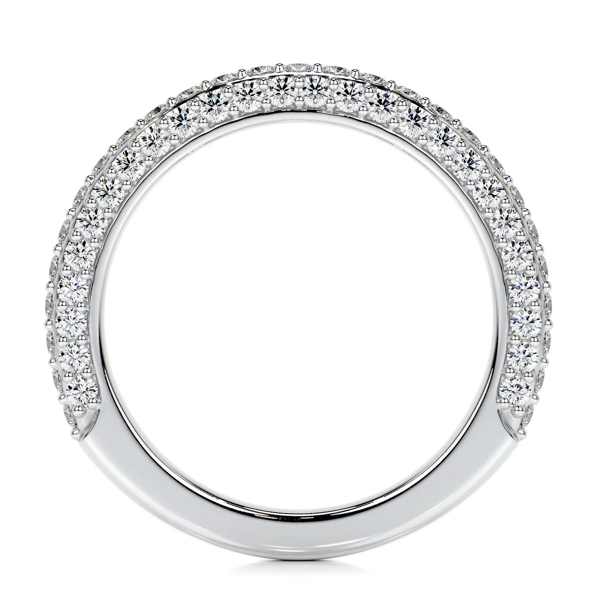 Anastasia Lab Grown Pave Diamond Wedding Ring