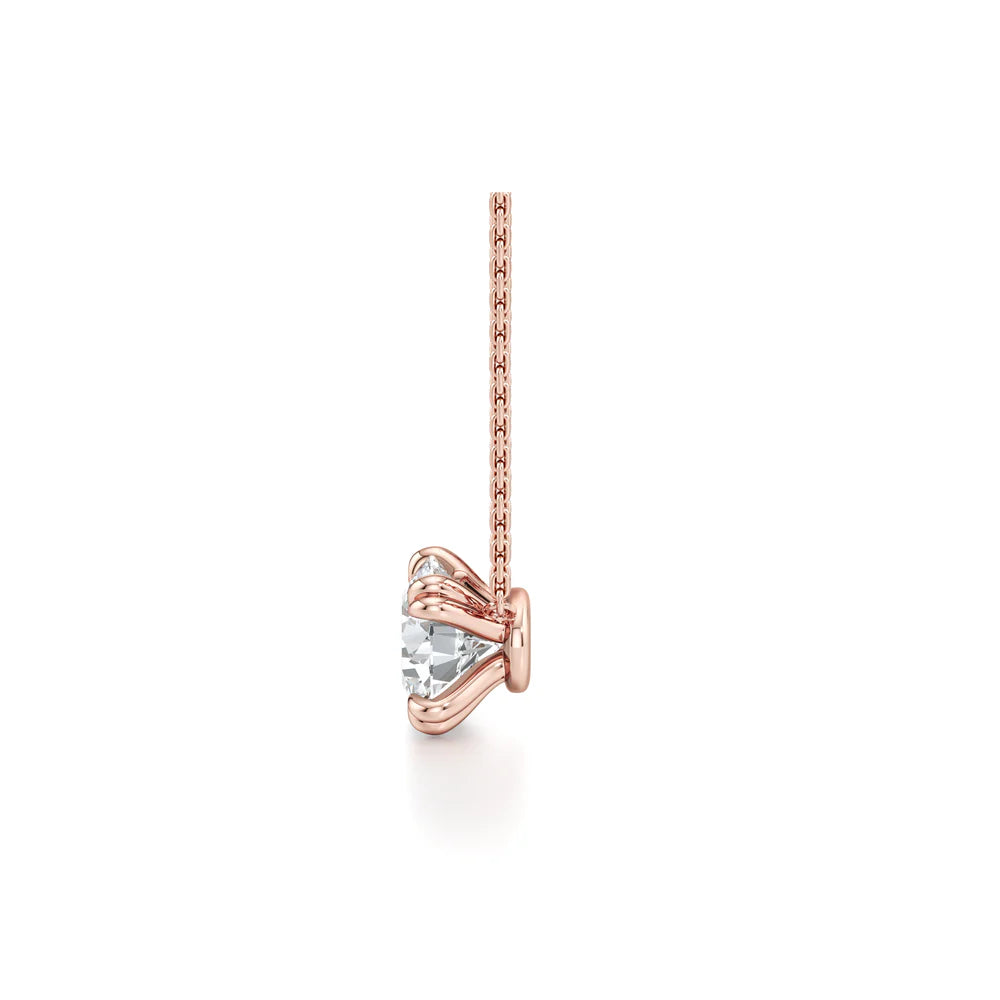 Elle Round Brilliant Pendant