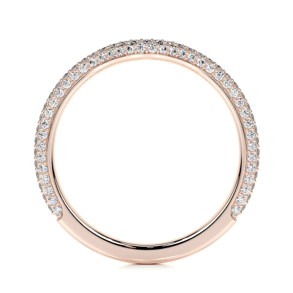 Ana Lab Grown Curved Wedding Ring