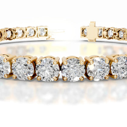 Annabelle Round Tennis Lab Grown Diamond Bracelet - 14K Gold