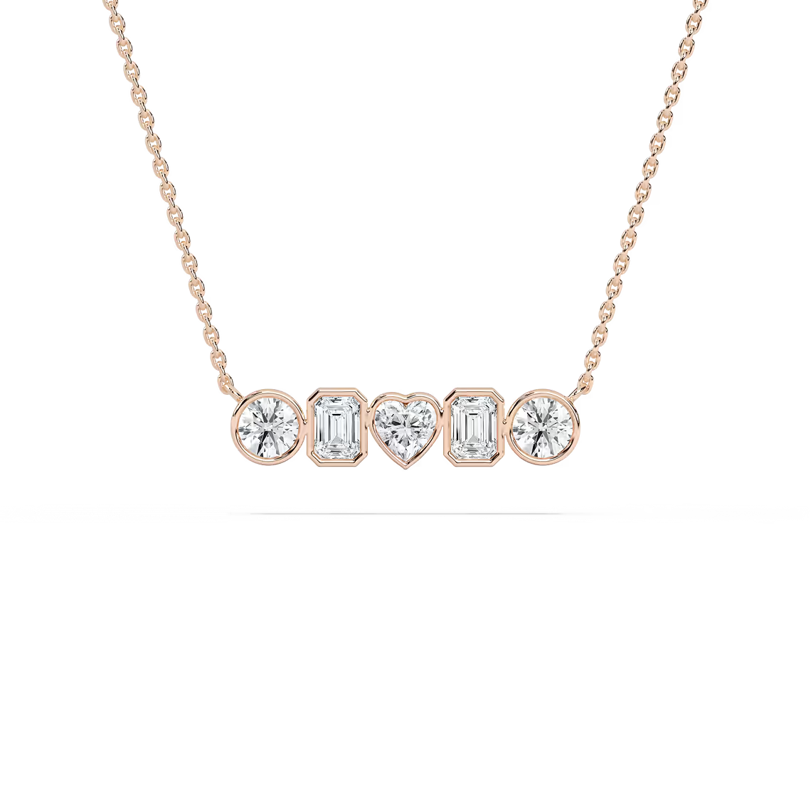 Bezel Mixed Shapes Pendant
