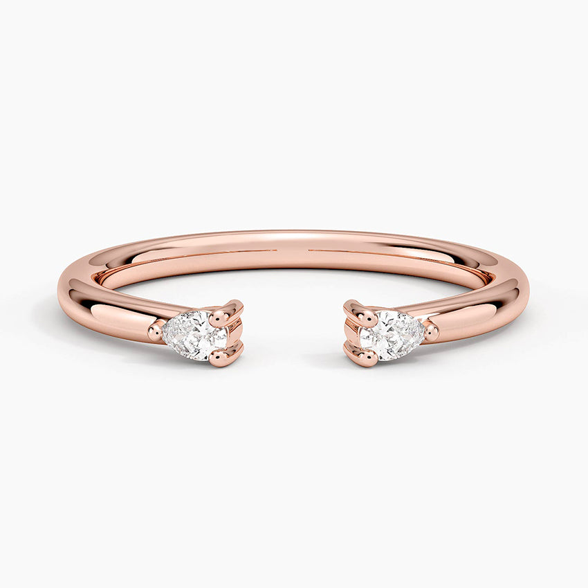 Wren Pear Diamond Ring in 18K Gold