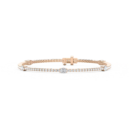 5 Station Tennis Bracelet