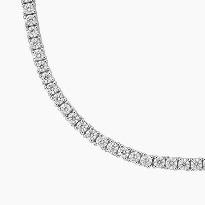 Perfect Four-Prong Lab Diamond Tennis Necklace in 18K Gold
