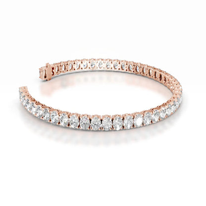 Audrey 12.5 CT Oval Tennis Lab Grown Diamond Bracelet