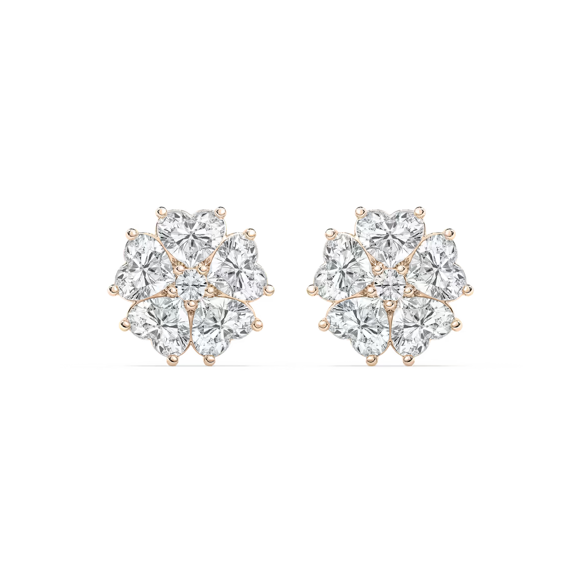 Lucky Heart Stud Earrings