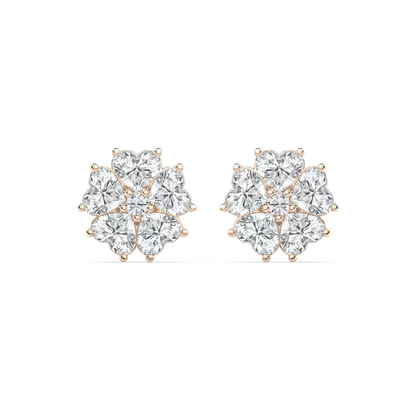 Lucky Heart Stud Earrings