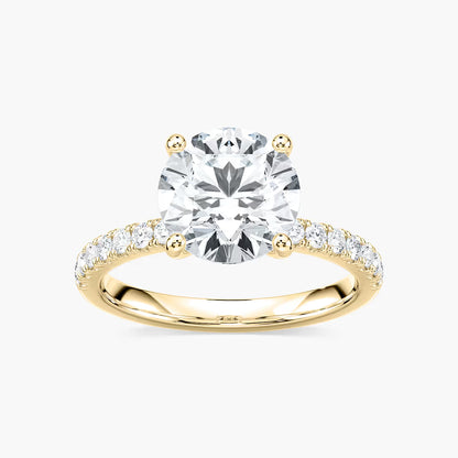Classic Round Hidden Halo Ring