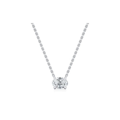 Chelsea Lab Diamond Oval Pendant