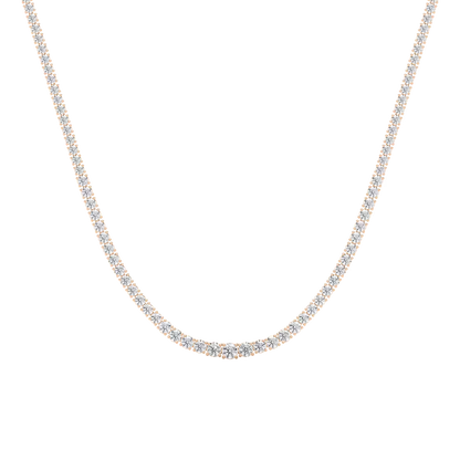 Riviera Round Diamond Tennis Necklace