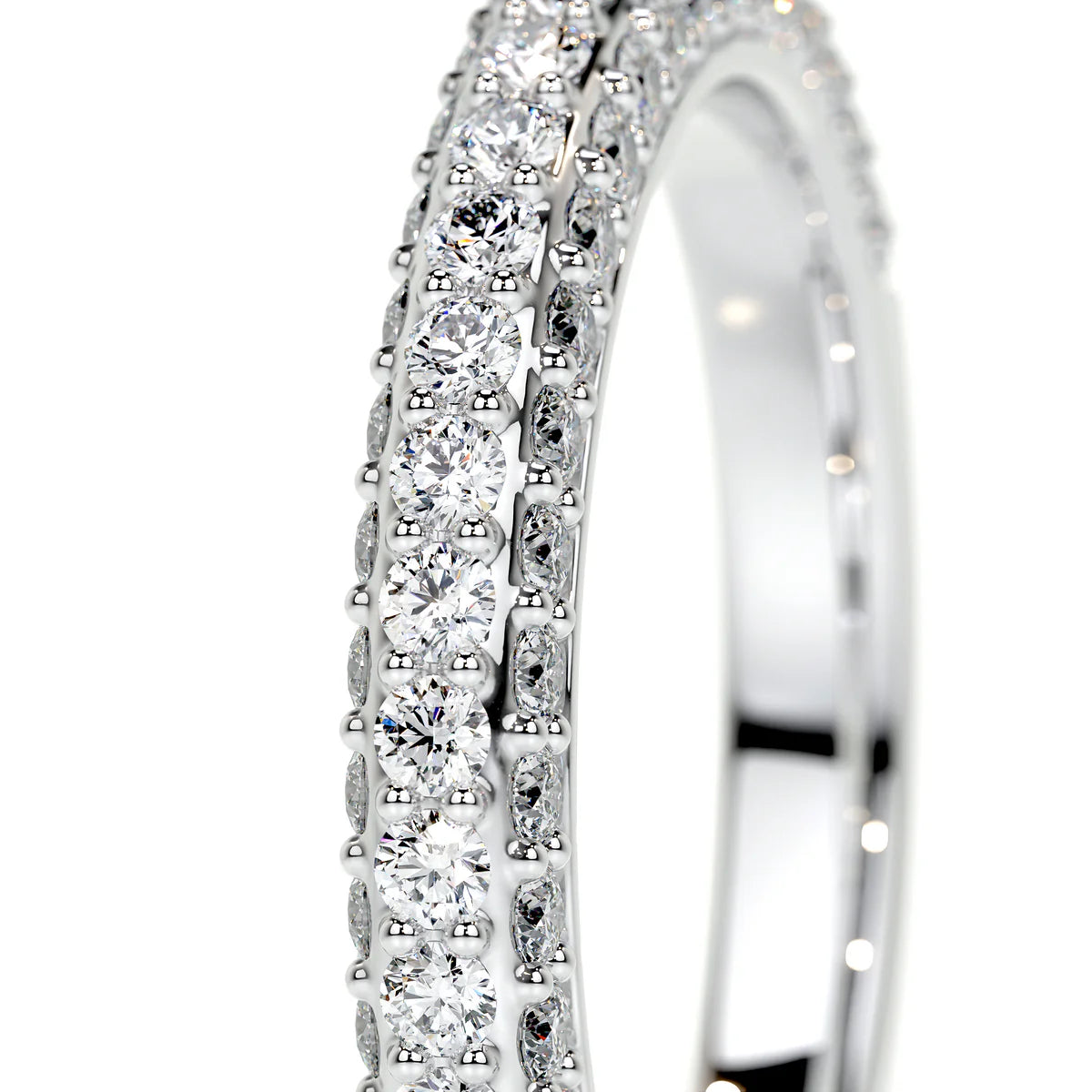 Anastasia Lab Grown Pave Diamond Wedding Ring