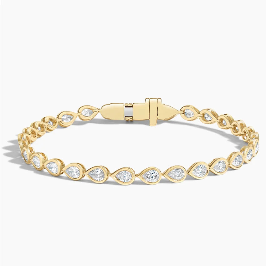 Lab Diamond Bezel Tennis Bracelet (3 3/4 ct. tw.) in 14K Yellow Gold