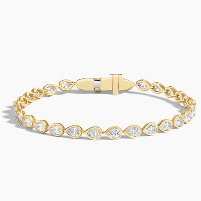 Lab Diamond Bezel Tennis Bracelet (3 3/4 ct. tw.) in 14K Yellow Gold