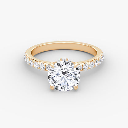 The Hidden Halo 2 Carat Round Brilliant White Gold Engagement Ring